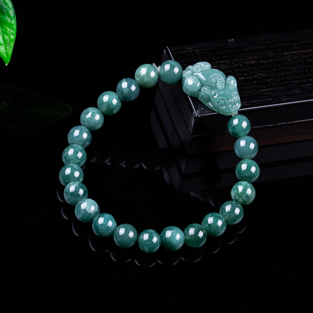 Cocktail Shaker Set - Pulsera Pixiu de jadeíta birmana natural,