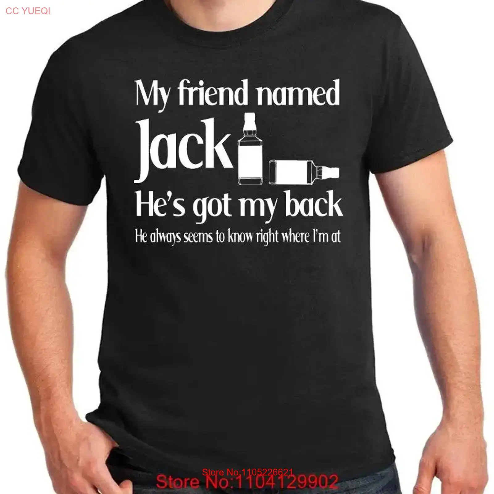 Whiskey Beer And Wine Lyrics - Camiseta con letras de canciones de