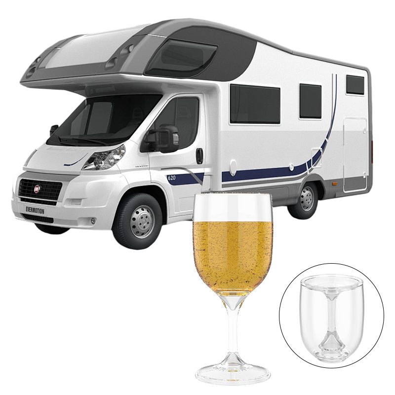 Wine & Beer Hydrometer - Copa de vino portátil para RV,
