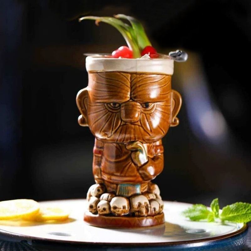 Wine Beer Cocktail - Tazas Hawaii Tiki de 520ml, taza