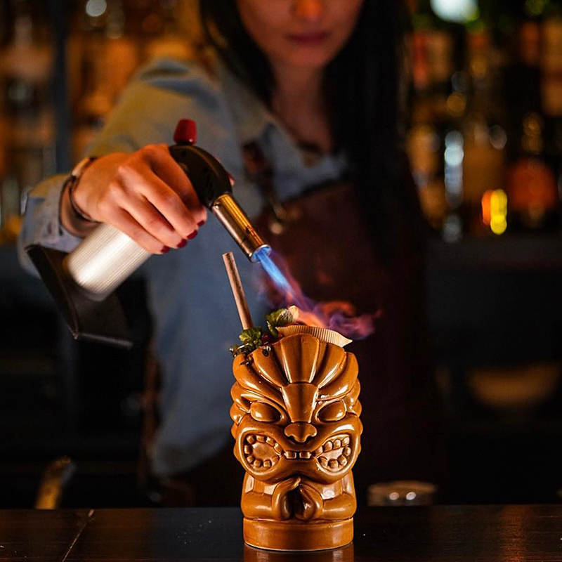 Tazas Tiki de Hawái, Taza para - Wine Beer Cocktail reseña y precio