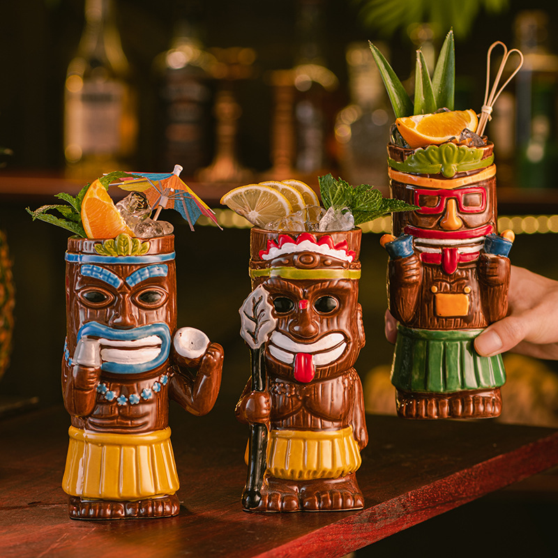 Taza Tiki de Cerámica, Copa de - Wine Beer Cocktail reseña y precio