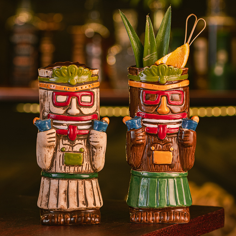 Taza Tiki de Cerámica, Copa de - Wine Beer Cocktail reseña y precio